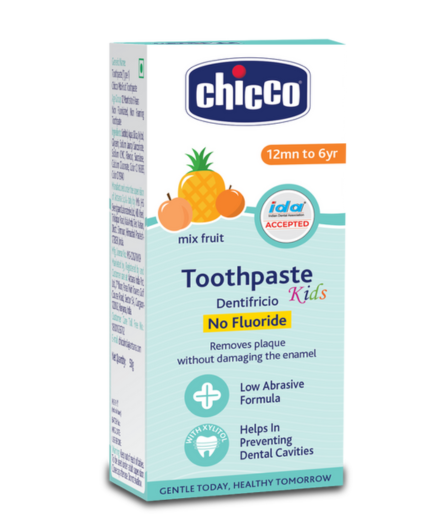 Chicco Tooth Paste Mix Fruit No Fluoride (1Y-6Y) (50g)